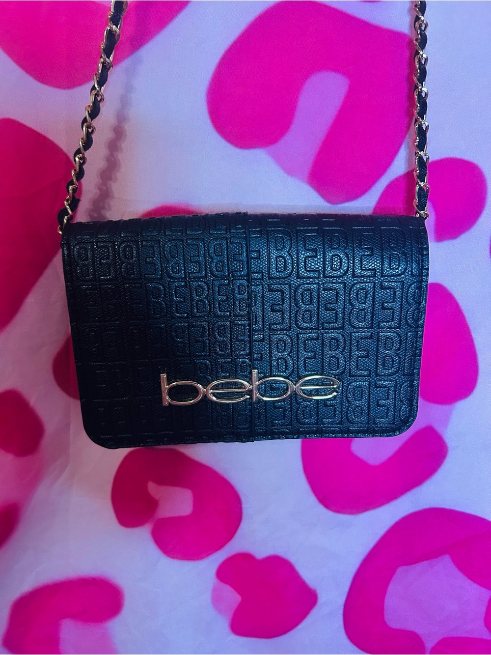 BEBE Logo Mini Crossbody Bag